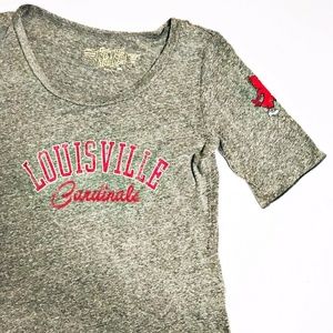Retro Brand Small Baseball Tee Loisville Cardinals